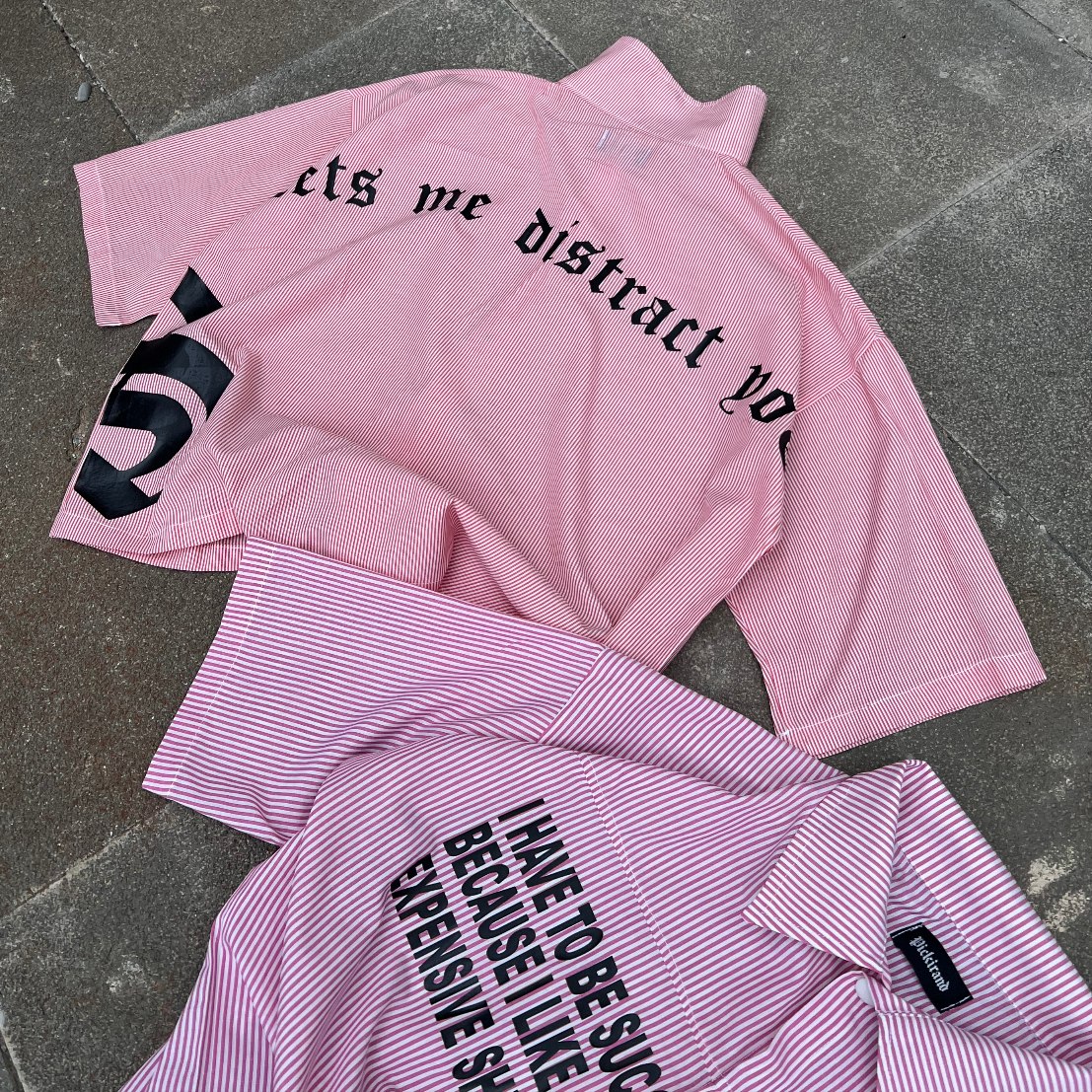 پیراهن باکسی راه راه کاستوم - نمای سوم