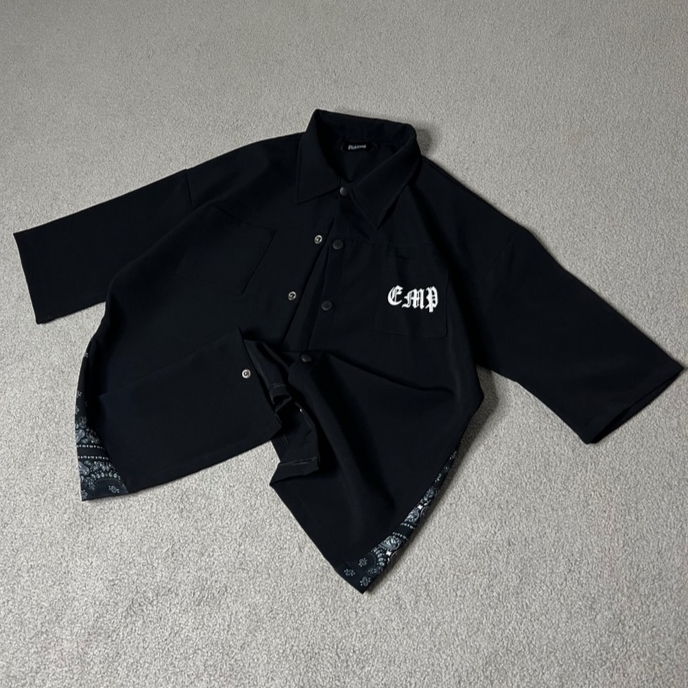 پیراهن آستین کوتاه برش مثلثی باندانا کاستوم - نمای اصلی