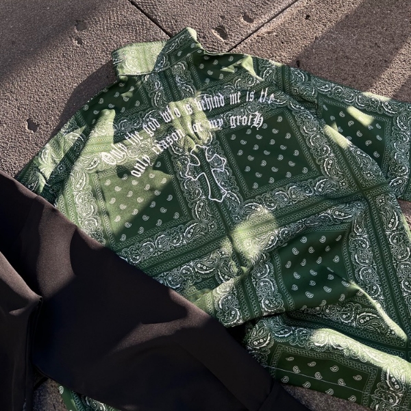 پیراهن آستین کوتاه باندانا کاستوم⭐️ - نمای اصلی