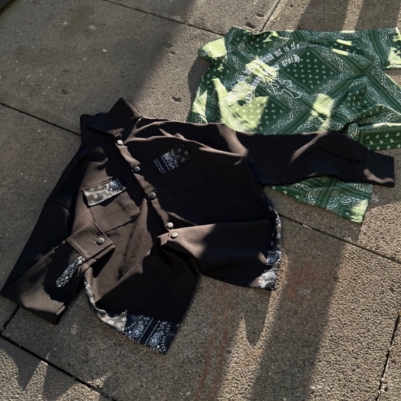 پیراهن آستین کوتاه باندانا کاستوم⭐️ - نمای سوم