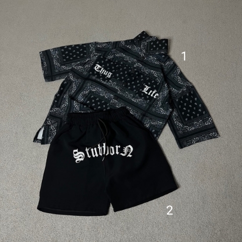 پیراهن آستین کوتاه باندانا کاستوم⭐️ - نمای دوم