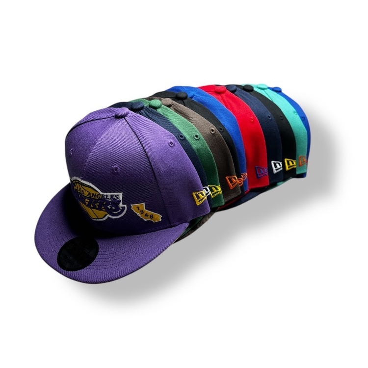 کلاه کپ Lakers بنفش - نمای جلو