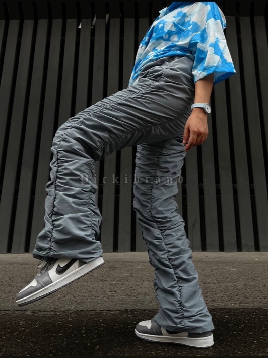 شلوار کارگو کشدوزی - نمای جلو