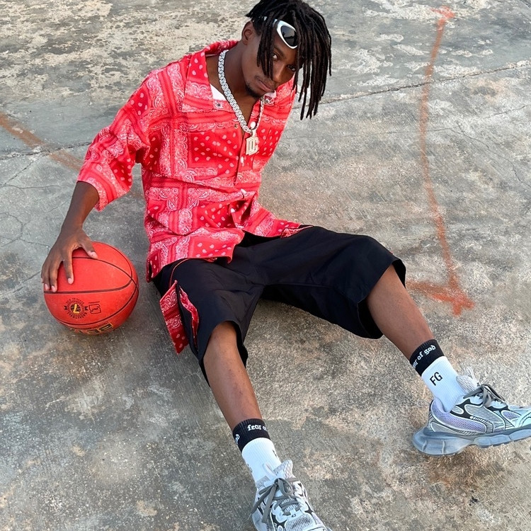 پیراهن آستین کوتاه باندانا - نمای پشت